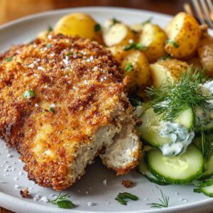 Kotlet schabowy z ziemniakami i mizerią przepis2_result