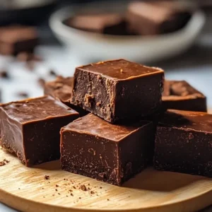 Czekoladowy fudge z serka wiejskiego to pyszny deser.