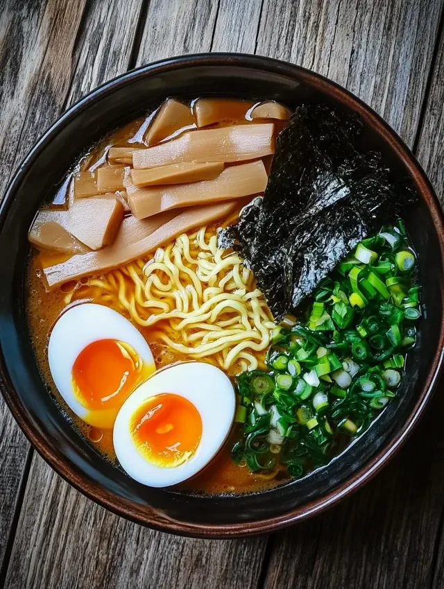 Zupa ramen z jajkiem to pyszne danie na każdą porę.