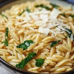 Orzo ze spinaczem i parmezanem musisz tego spróbować
