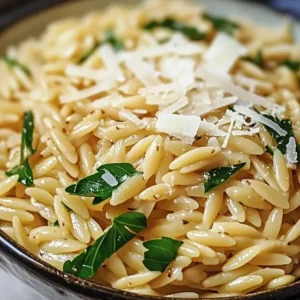 Orzo ze spinaczem i parmezanem musisz tego spróbować