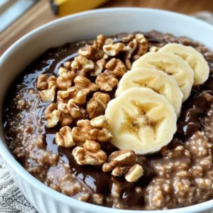 OWSIANKA CZEKOLADOWO-BANANOWA