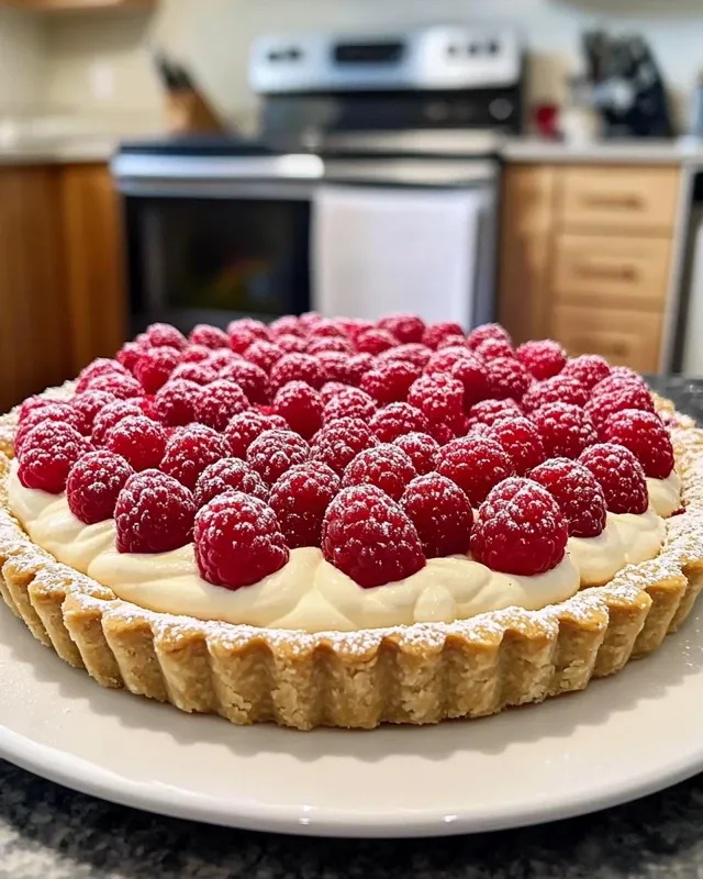tarta z malinami i mascarpone
