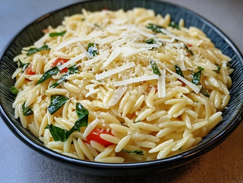Orzo ze spinaczem i parmezanem musisz tego spróbować
