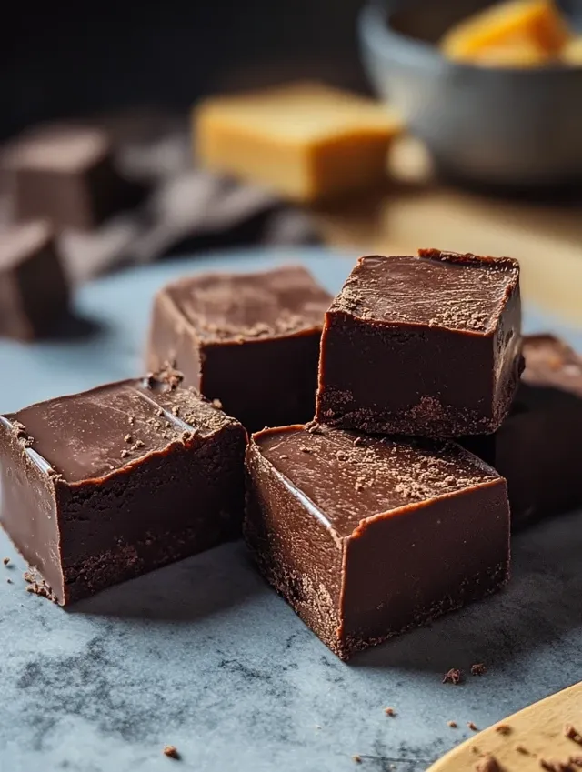 Czekoladowy fudge z serka wiejskiego to pyszny deser.