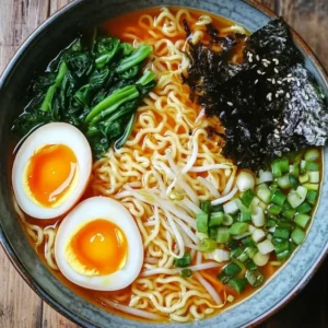 Zupa ramen z jajkiem to pyszne danie na każdą porę.