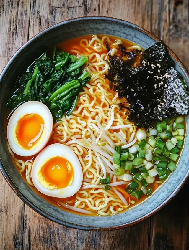 Zupa ramen z jajkiem to pyszne danie na każdą porę.