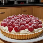 tarta z malinami i mascarpone