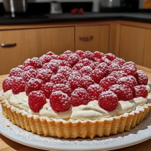 tarta z malinami i mascarpone