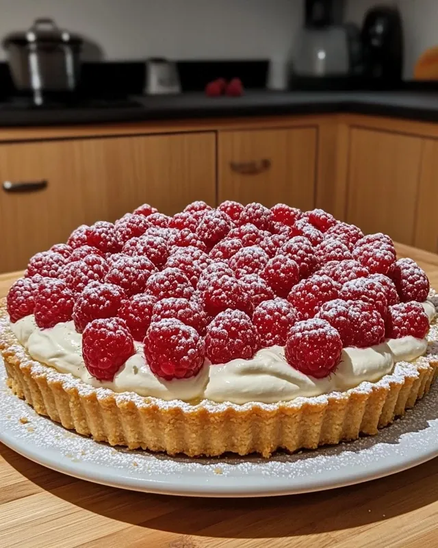 tarta z malinami i mascarpone
