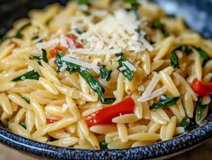 Orzo ze spinaczem i parmezanem musisz tego spróbować