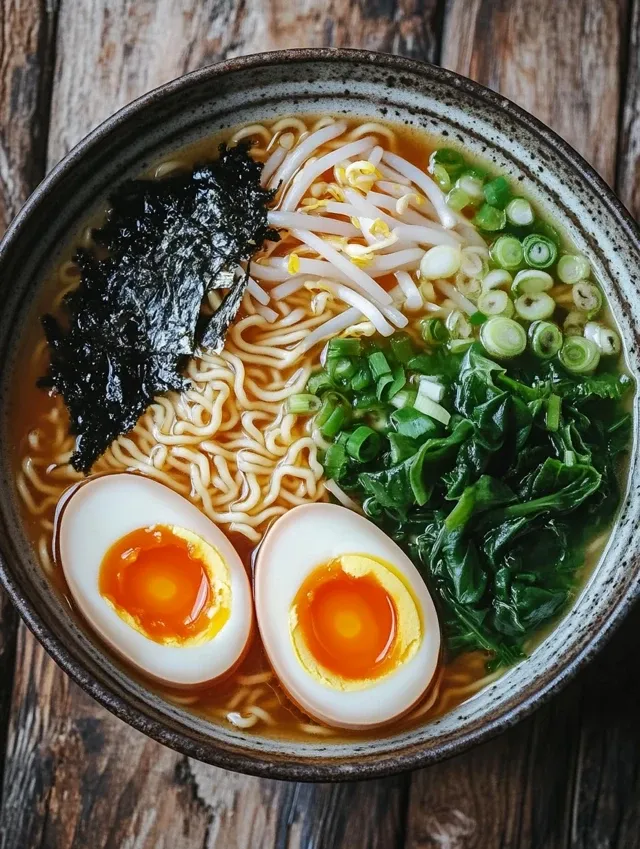 Zupa ramen z jajkiem to pyszne danie na każdą porę.