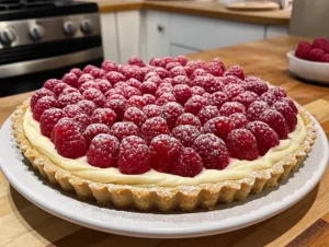 tarta z malinami i mascarpone