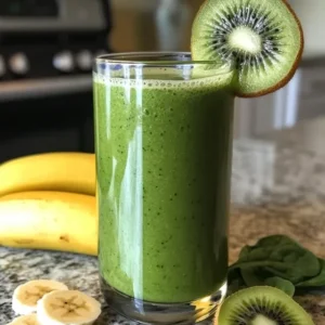 koktajl szpinakowy z bananem i kiwi