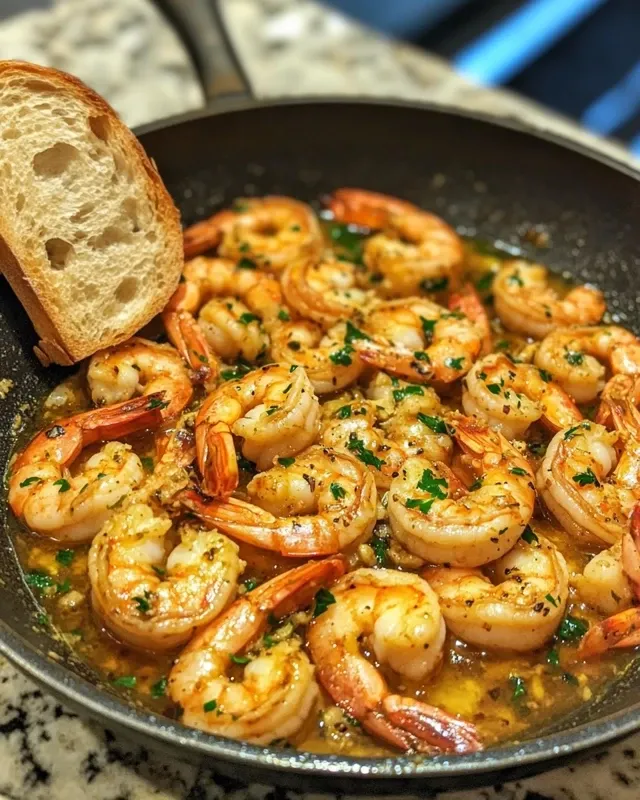 Krewetki z czosnkiem gambas 