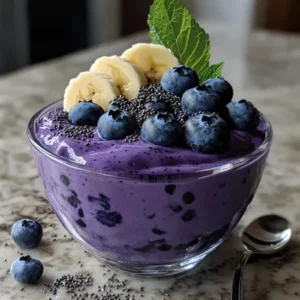 smoothie jagodowe z chia