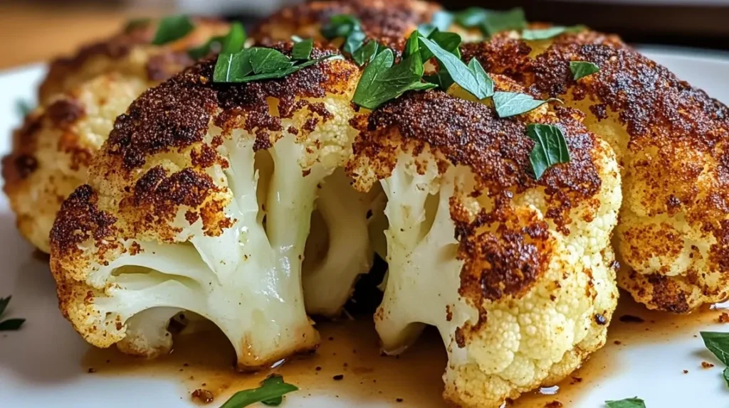 pieczony kalafior z parmezanem