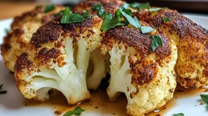 pieczony kalafior z parmezanem