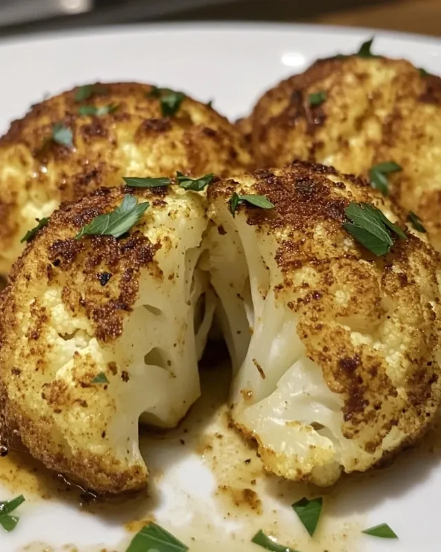 pieczony kalafior z parmezanem