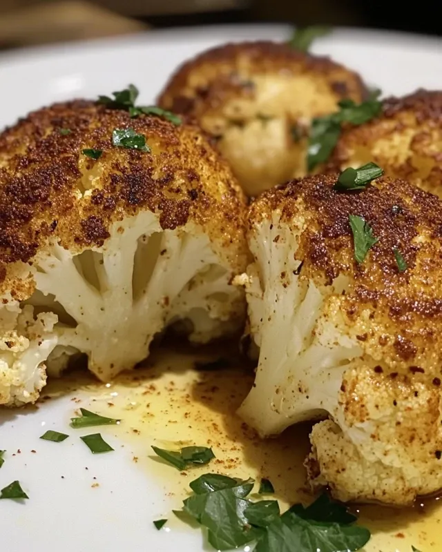 pieczony kalafior z parmezanem