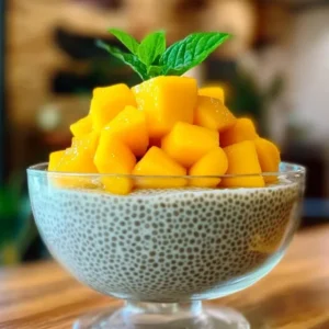 Chia Pudding z Mlekiem Kokosowym i Mango