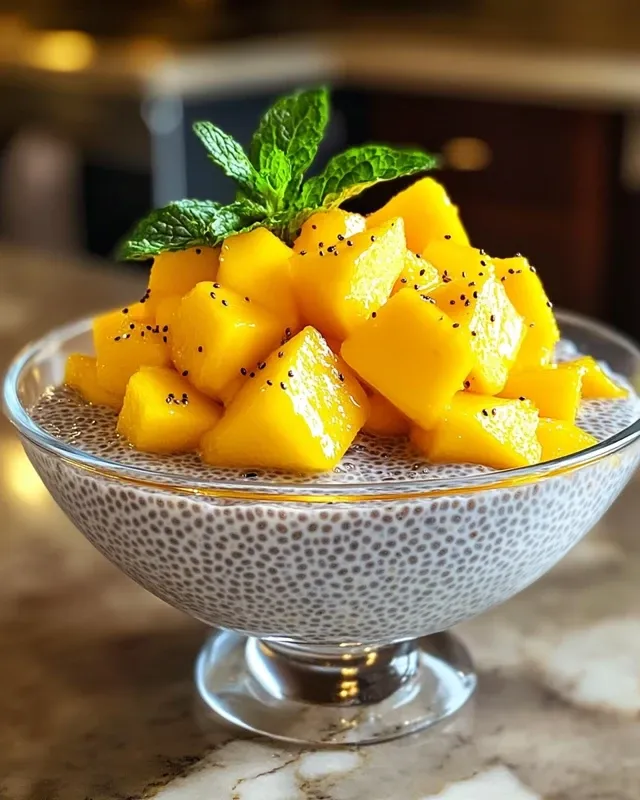 Chia Pudding z Mlekiem Kokosowym i Mango