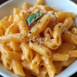 makaron z sosem z pieczonej papryki i mascarpone