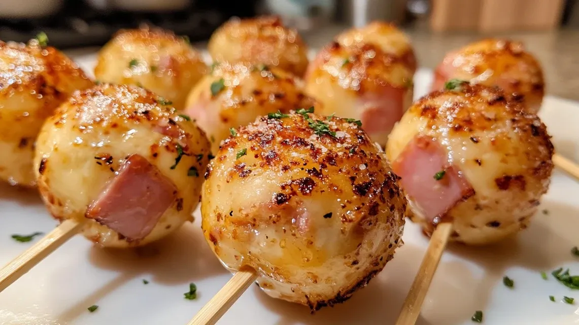 cake pops słone z szynką i serem