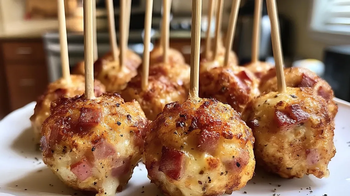 cake pops słone z szynką i serem