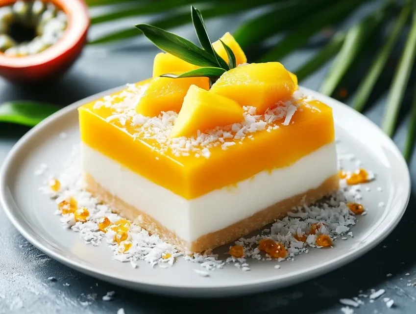 sernik z mango i białą czekoladą przepis