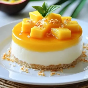 sernik z mango i białą czekoladą przepis