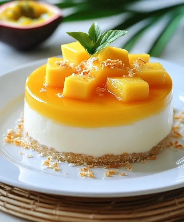 sernik z mango i białą czekoladą przepis