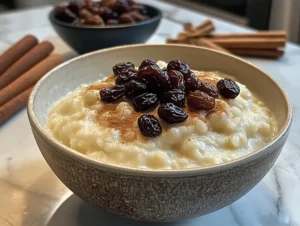 Pudding ryżowy z cynamonem