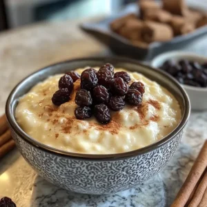 Pudding ryżowy z cynamonem