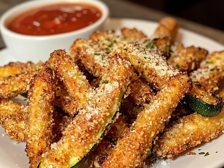Frytki z cukinii z parmezanem