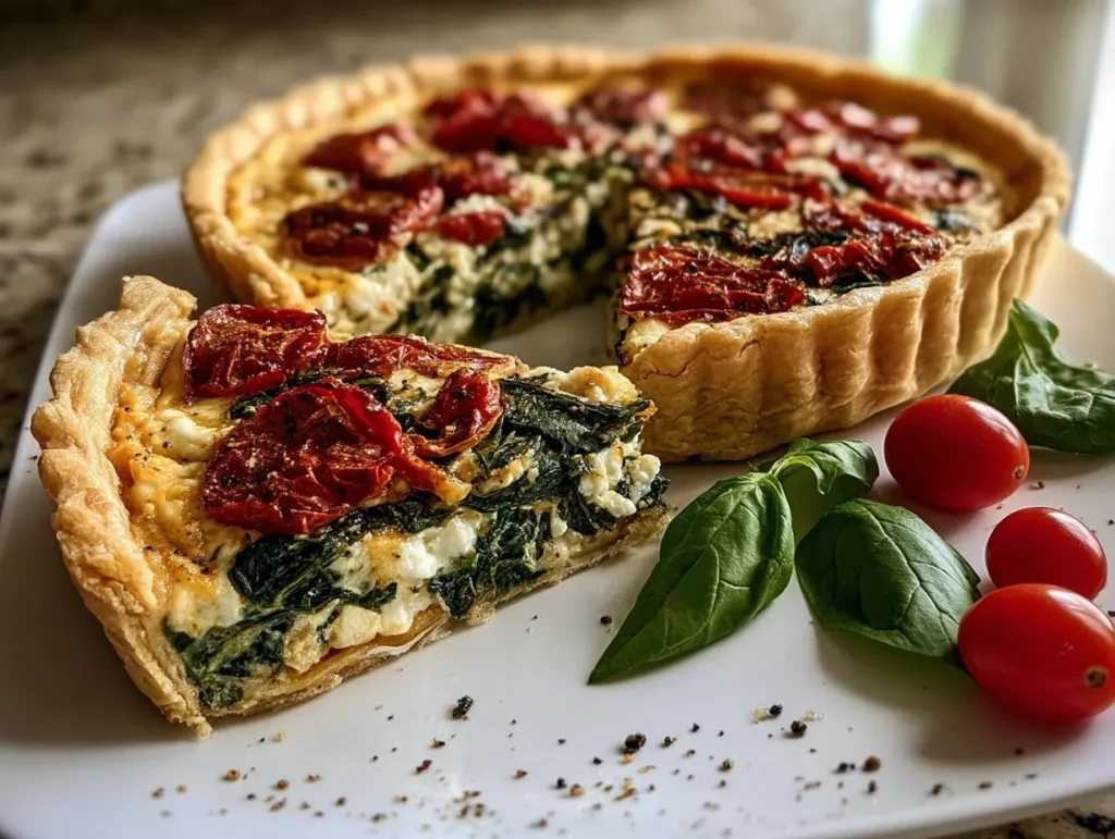 Tarta ze szpinakiem i fetą
