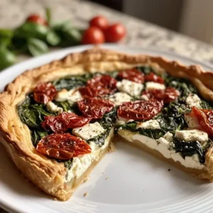 Tarta ze szpinakiem i fetą