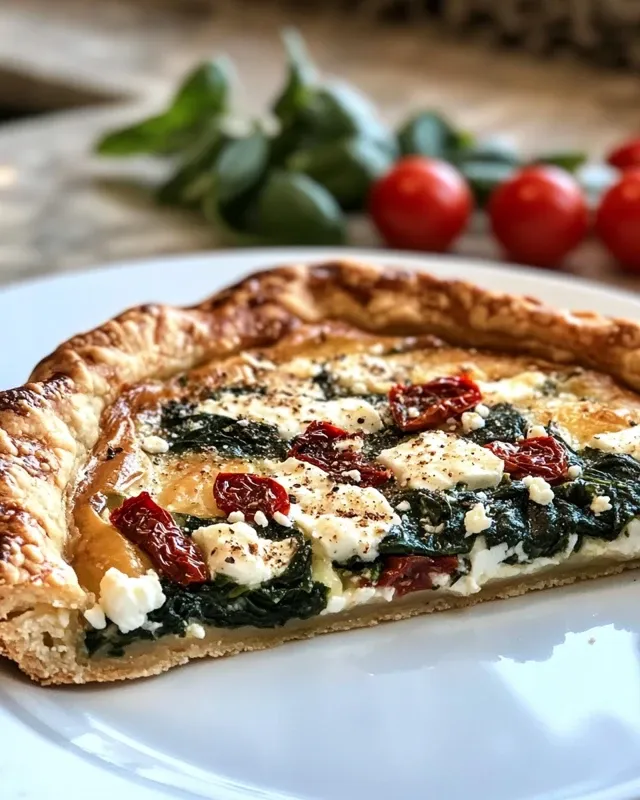 Tarta ze szpinakiem i fetą
