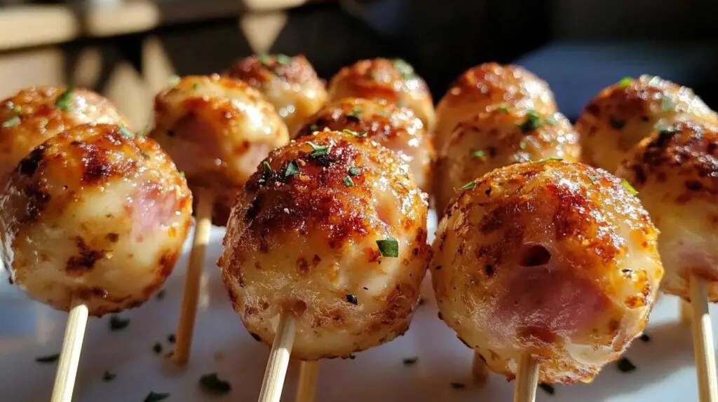 cake pops słone z szynką i serem