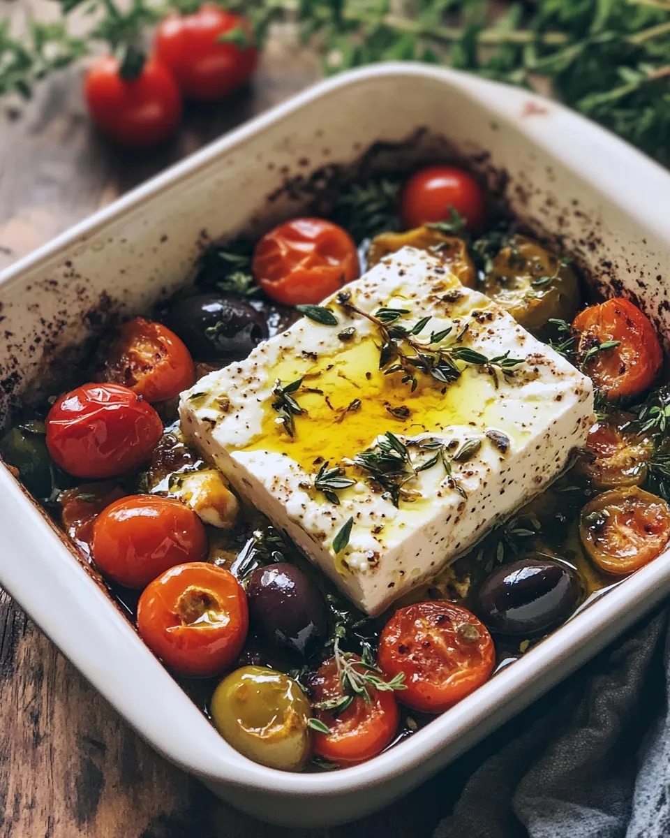 Pieczona feta z pomidorkami cherry