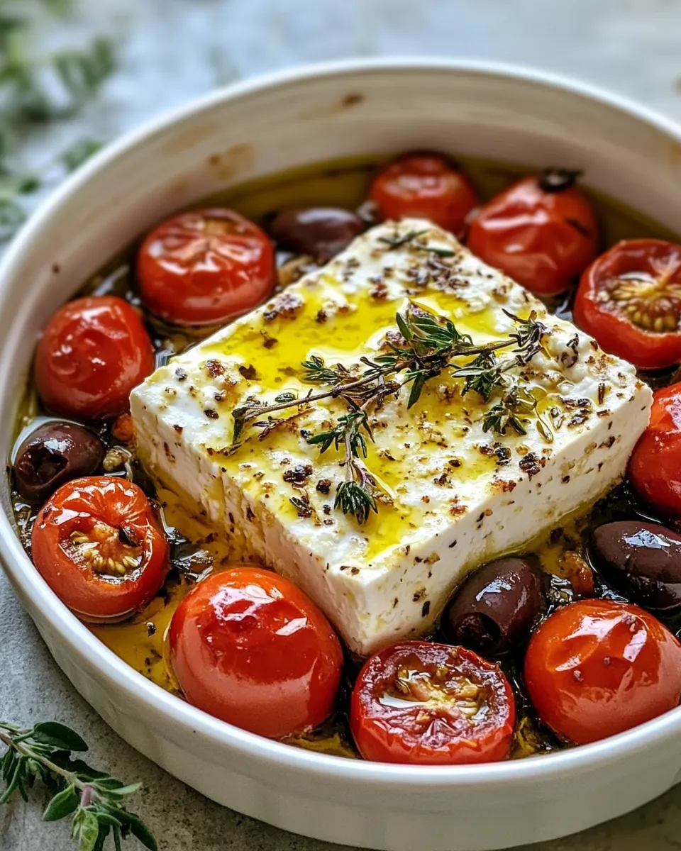 Pieczona feta z pomidorkami cherry
