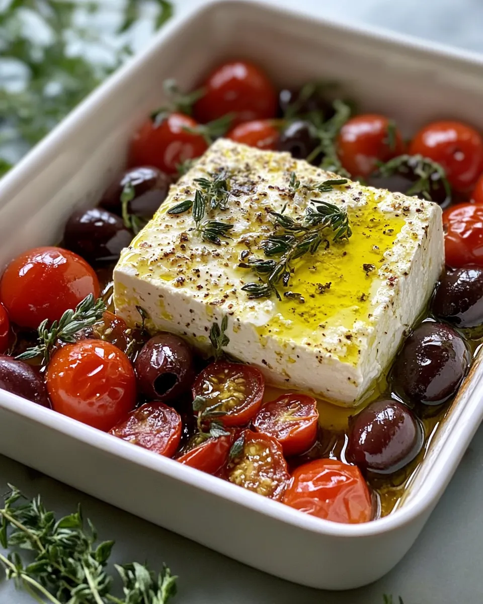 Pieczona feta z pomidorkami cherry