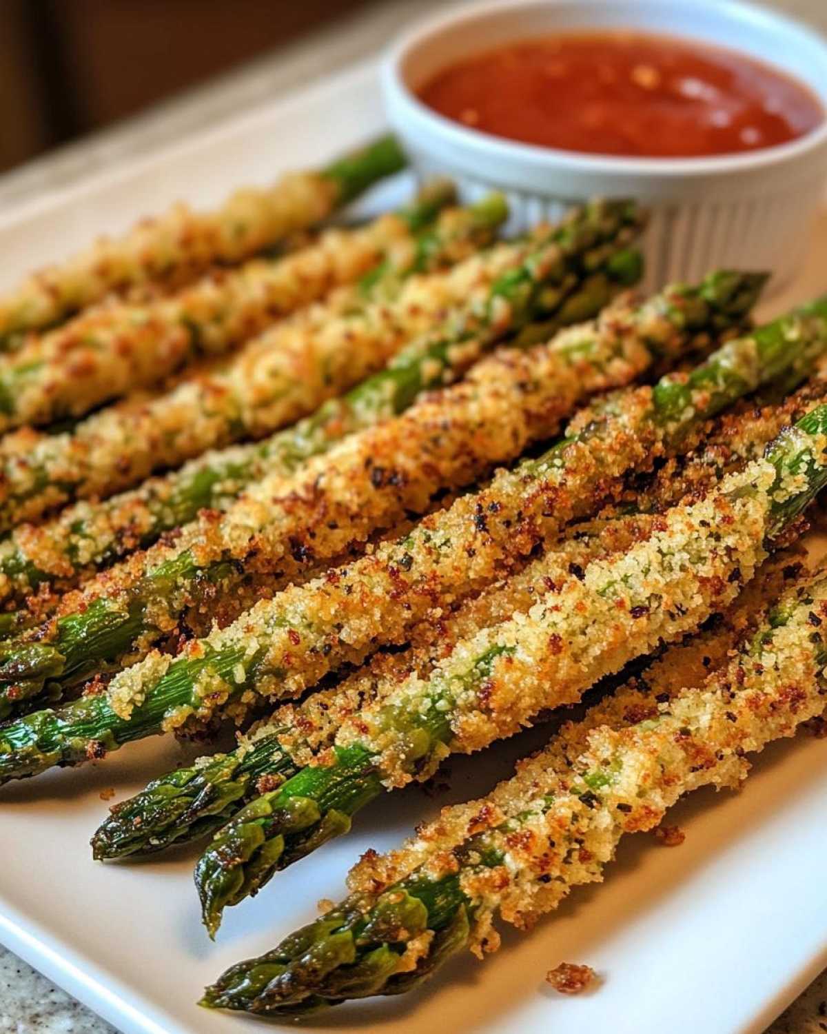 chrupiące frytki z aspargusów z parmezanem - detail 2