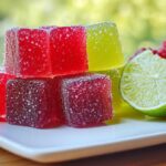 żelki malinowe i limonkowe