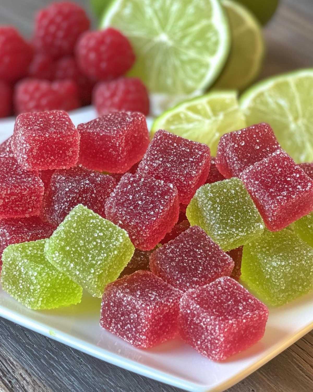 żelki malinowe i limonkowe - detail 4