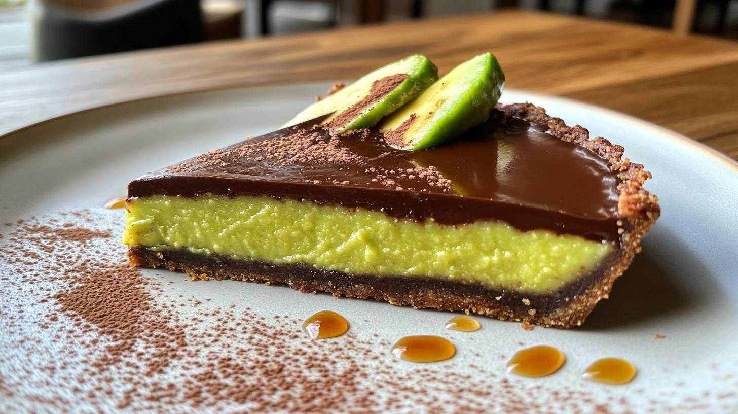 tarta czeko-waniliowa z awokado bez pieczenia